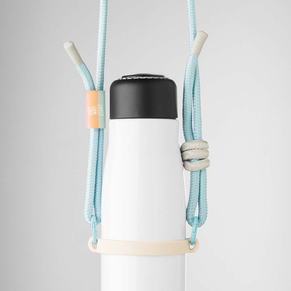MLBH06 Crossbody bottle carrier with logo label