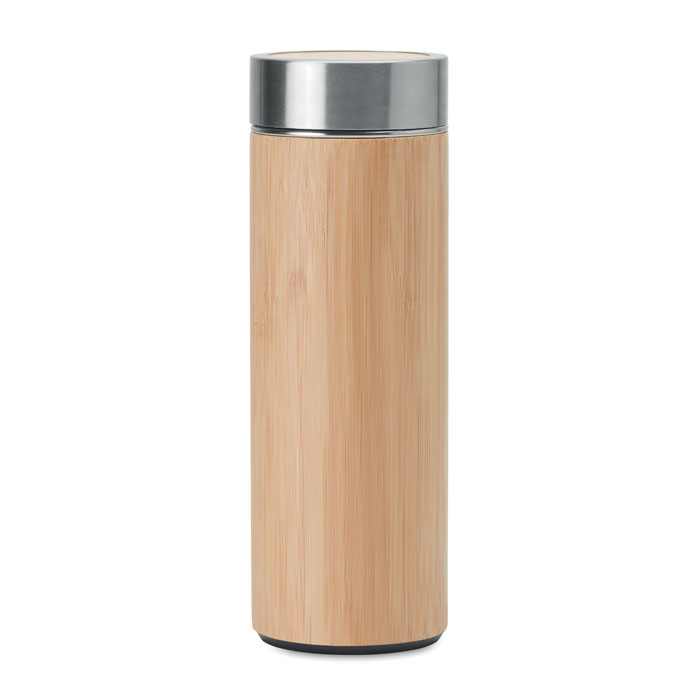 Batumi Double wall bamboo flask 400ml
