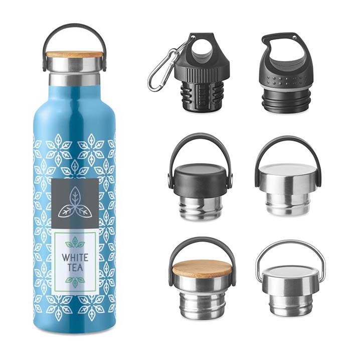 MS8475 750ml pantone matched double wall stainless steel bottles.